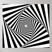 Hintergrund der optischen Illusion von B&W Poster (Vorne)