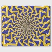 Hintergrund der optischen Täuschung Bitmap Blaue Geschenkpapier (Flach)