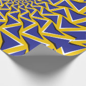Hintergrund der optischen Täuschung Bitmap Blaue Geschenkpapier (Ecke)