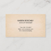 Hintergrund der Papiertexte Visitenkarte (Rückseite)