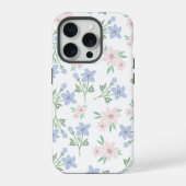 Hintergrund der Pastell-Blume iPhone Hülle (Rückseite)