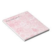 Hintergrund der pastellrosa Spiralvorlage Notizblock (angewinkelt)