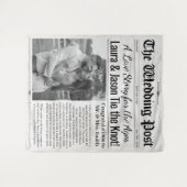 Hintergrund der personalisierten Hochzeitung mit F Wandteppich (Vorderseite (Horizontal))