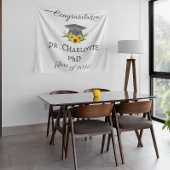 Hintergrund der Phd Graduation Party Wandteppich