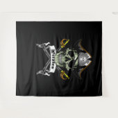 Hintergrund der Piratenknochen Wandteppich (Vorderseite (Horizontal))