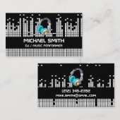 Hintergrund der Pixel-Sound-Bar | Kopfhörer Visitenkarte (Vorne/Hinten)