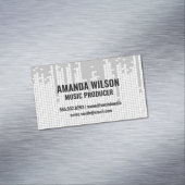 Hintergrund der Pixel-Sound-Bar Magnetische Visitenkarte (Beispiel)