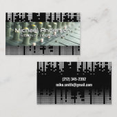 Hintergrund der Pixel-Sound-Bar | Schalldämpfer Visitenkarte (Vorne/Hinten)