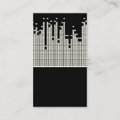 Hintergrund der Pixel-Sound-Bar Visitenkarte (Rückseite)