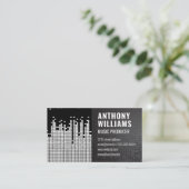 Hintergrund der Pixel-Sound-Bar Visitenkarte (Stehend Vorderseite)