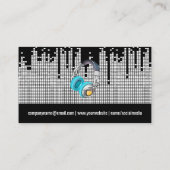 Hintergrund der Pixel-Sound-Bar Visitenkarte (Rückseite)