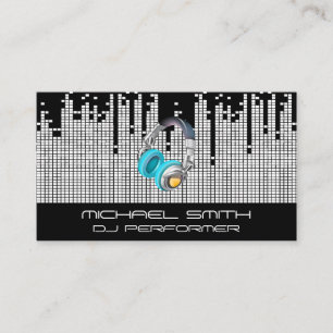 Hintergrund der Pixel-Sound-Bar Visitenkarte