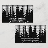 Hintergrund der Pixel-Sound-Bar Visitenkarte (Vorne/Hinten)