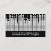 Hintergrund der Pixel-Sound-Bar Visitenkarte (Rückseite)