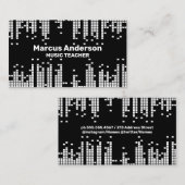 Hintergrund der Pixel-Sound-Bar Visitenkarte (Vorne/Hinten)