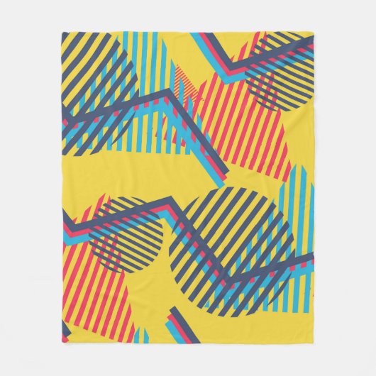 Hintergrund der Pop-Kunst, abstrakte geometrische Fleecedecke (Vorderseite)