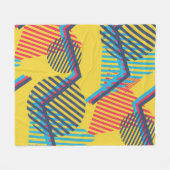 Hintergrund der Pop-Kunst, abstrakte geometrische Fleecedecke (Vorderseite (Horizontal))