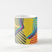 Hintergrund der Pop-Kunst, abstrakte geometrische  Kaffeetasse (Mittel)