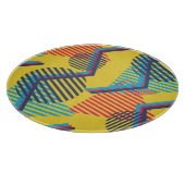 Hintergrund der Pop-Kunst, abstrakte geometrische  Schneidebrett (Ecke)