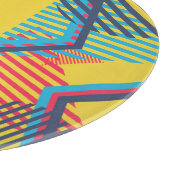 Hintergrund der Pop-Kunst, abstrakte geometrische  Schneidebrett (Ecke)