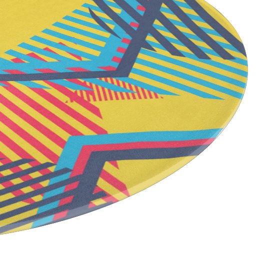 Hintergrund der Pop-Kunst, abstrakte geometrische Schneidebrett (Ecke)