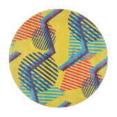 Hintergrund der Pop-Kunst, abstrakte geometrische Schneidebrett (Vorderseite)