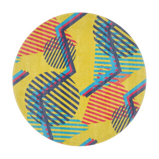 Hintergrund der Pop-Kunst, abstrakte geometrische  Schneidebrett (Vorderseite)