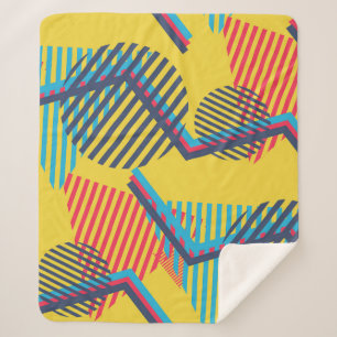 Hintergrund der Pop-Kunst, abstrakte geometrische Sherpadecke
