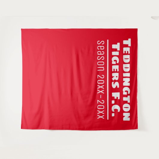 Hintergrund der Präsentation des Fußballclubs in R Wandteppich (Vorderseite (Horizontal))