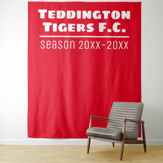 Hintergrund der Präsentation des Fußballclubs in R Wandteppich (Beispiel)