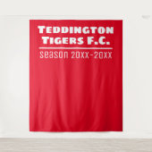 Hintergrund der Präsentation des Fußballclubs in R Wandteppich (Vorderseite)