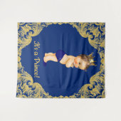 Hintergrund der Prince Baby-Dusche Wandteppich (Vorderseite (Horizontal))