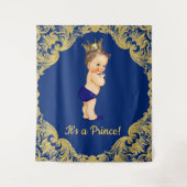 Hintergrund der Prince Baby-Dusche Wandteppich (Vorderseite)