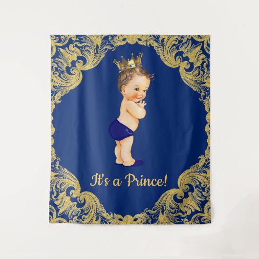 Hintergrund der Prince Baby-Dusche Wandteppich (Vorderseite)