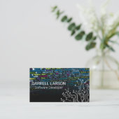 Hintergrund der Programmiersprache | Tech Nodes Gr Visitenkarte (Stehend Vorderseite)
