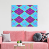 Hintergrund der Raute Leinwanddruck (Insitu (Wohnzimmer))