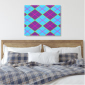 Hintergrund der Raute Leinwanddruck (Insitu (Schlafzimmer))