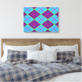 Hintergrund der Raute Leinwanddruck (Insitu (Schlafzimmer))