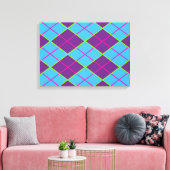 Hintergrund der Raute Leinwanddruck (Insitu (Wohnzimmer))