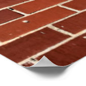Hintergrund der Red Brick Wall Poster (Ecke)