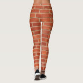 Hintergrund der Red Brick Wall Textur Leggings (Rückseite)