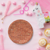 Hintergrund der Red Brick Wall Textur Pappteller (Party)