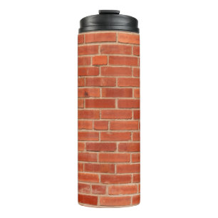 Hintergrund der Red Brick Wall Textur Thermosbecher