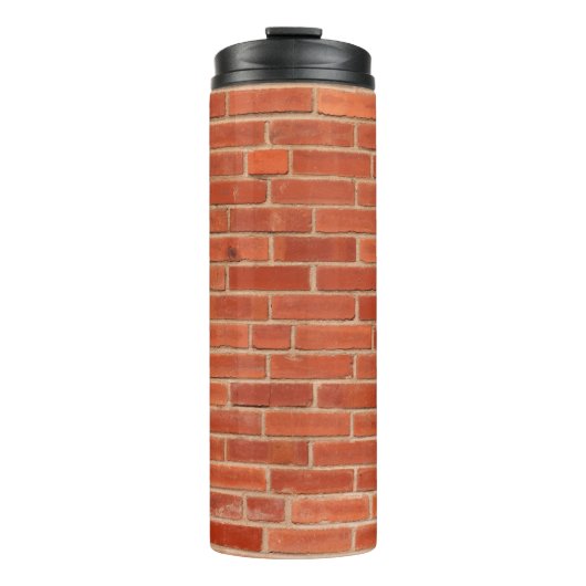 Hintergrund der Red Brick Wall Textur Thermosbecher (Vorderseite)