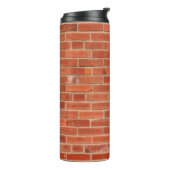 Hintergrund der Red Brick Wall Textur Thermosbecher (Nach links gedreht)