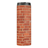 Hintergrund der Red Brick Wall Textur Thermosbecher (Rückseite)