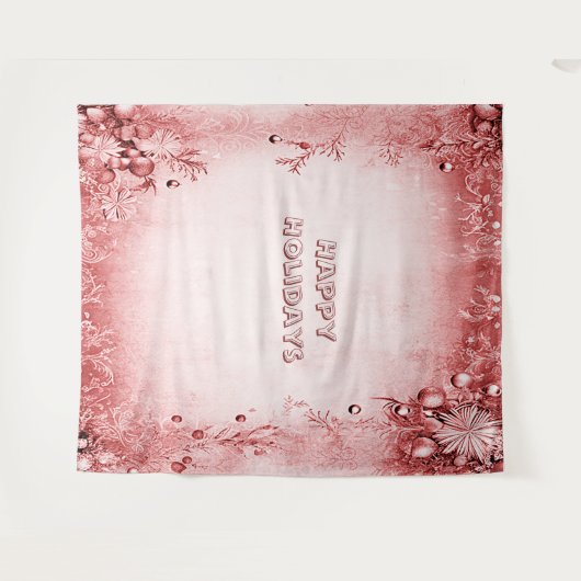 Hintergrund der Rosa Feiertage Wandteppich (Vorderseite (Horizontal))