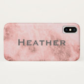 Hintergrund der rosa Marbella Monogram Case-Mate iPhone Hülle (Rückseite (Horizontal))