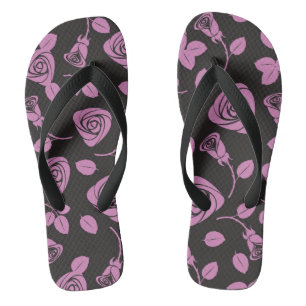 Hintergrund der Rose Badesandalen