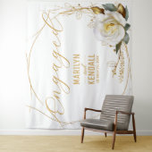 Hintergrund der Rose Gold Verlobung Wandteppich (Beispiel)